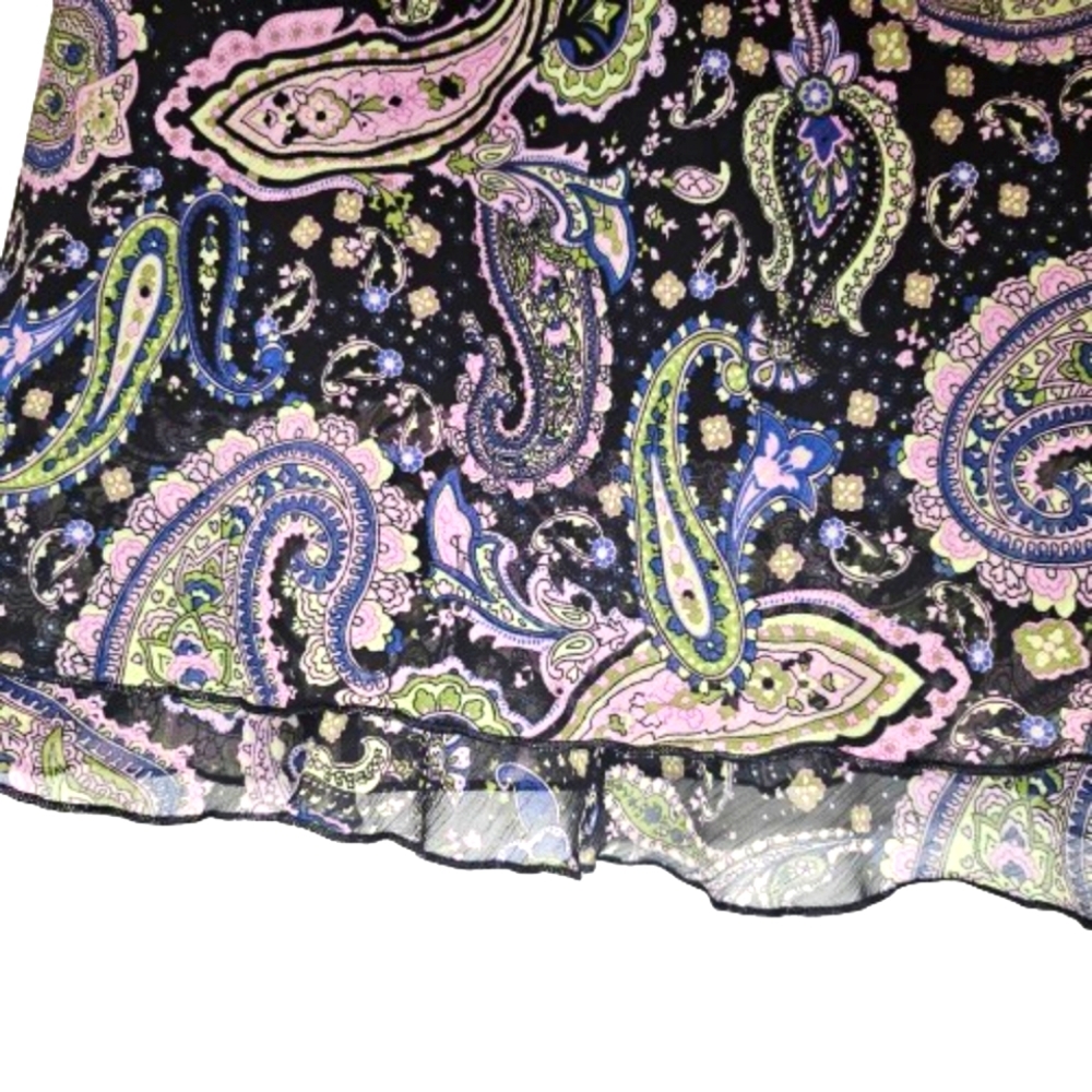 🎯 Briggs New York Women's Paisley Skirt Size 8 - Picture 8 of 9